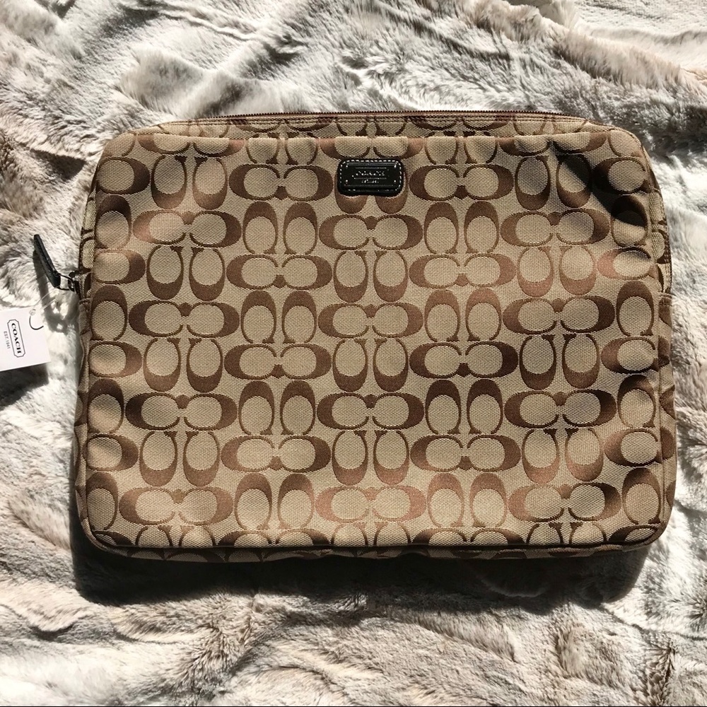 Coach Signature Computer Sleeve
